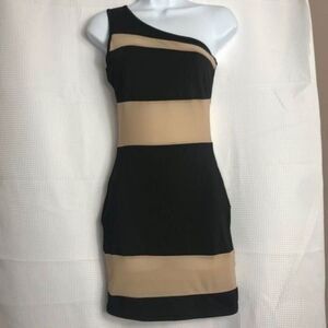 SHEIN Black Acrylic Striped Cover-up 0162